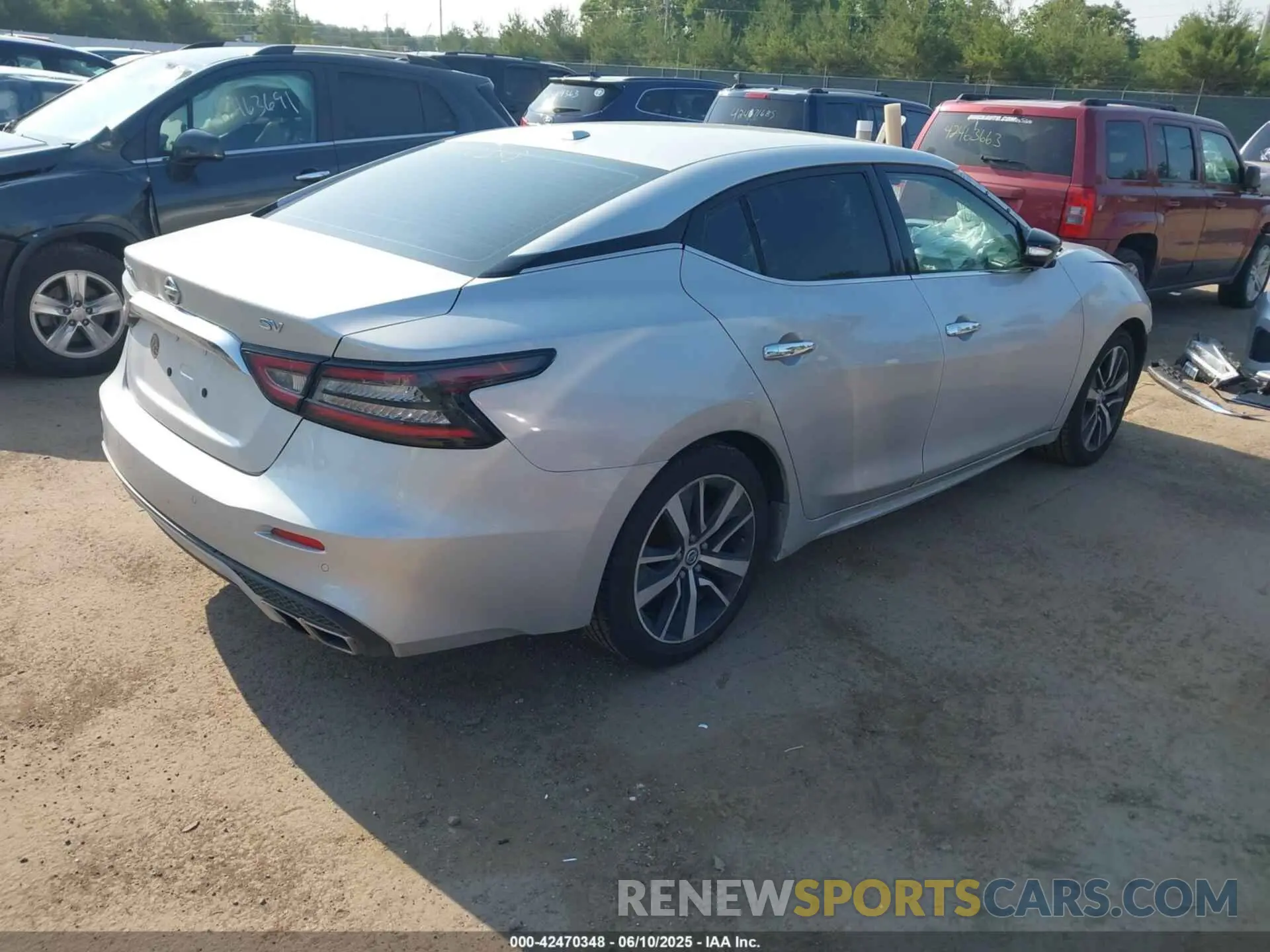 4 fotografías del automóvil dañado 1N4AA6CV7MC513624 NISSAN MAXIMA 2021