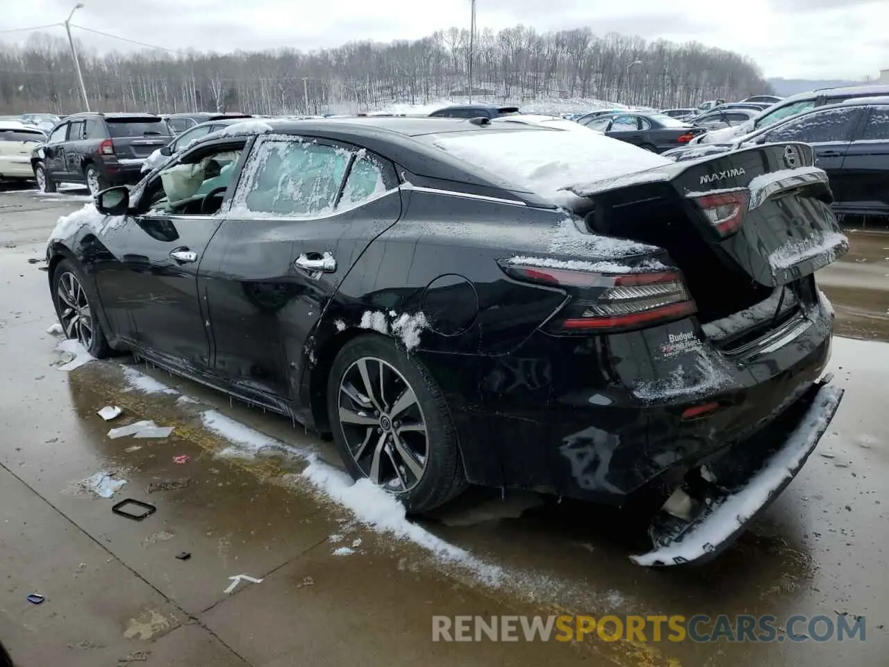 2 fotografías del automóvil dañado 1N4AA6CV8MC513664 NISSAN MAXIMA 2021
