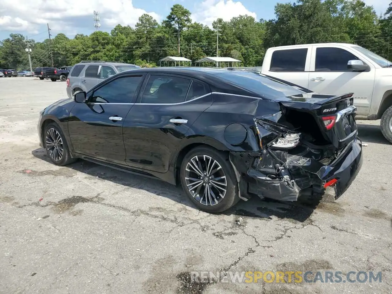 2 fotografías del automóvil dañado 1N4AA6CV9MC514564 NISSAN MAXIMA 2021