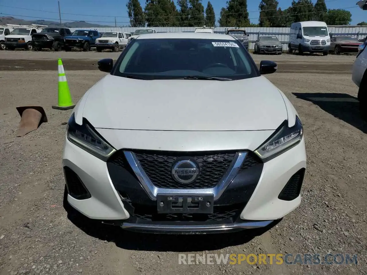 5 fotografías del automóvil dañado 1N4AA6CV9MC515214 NISSAN MAXIMA 2021