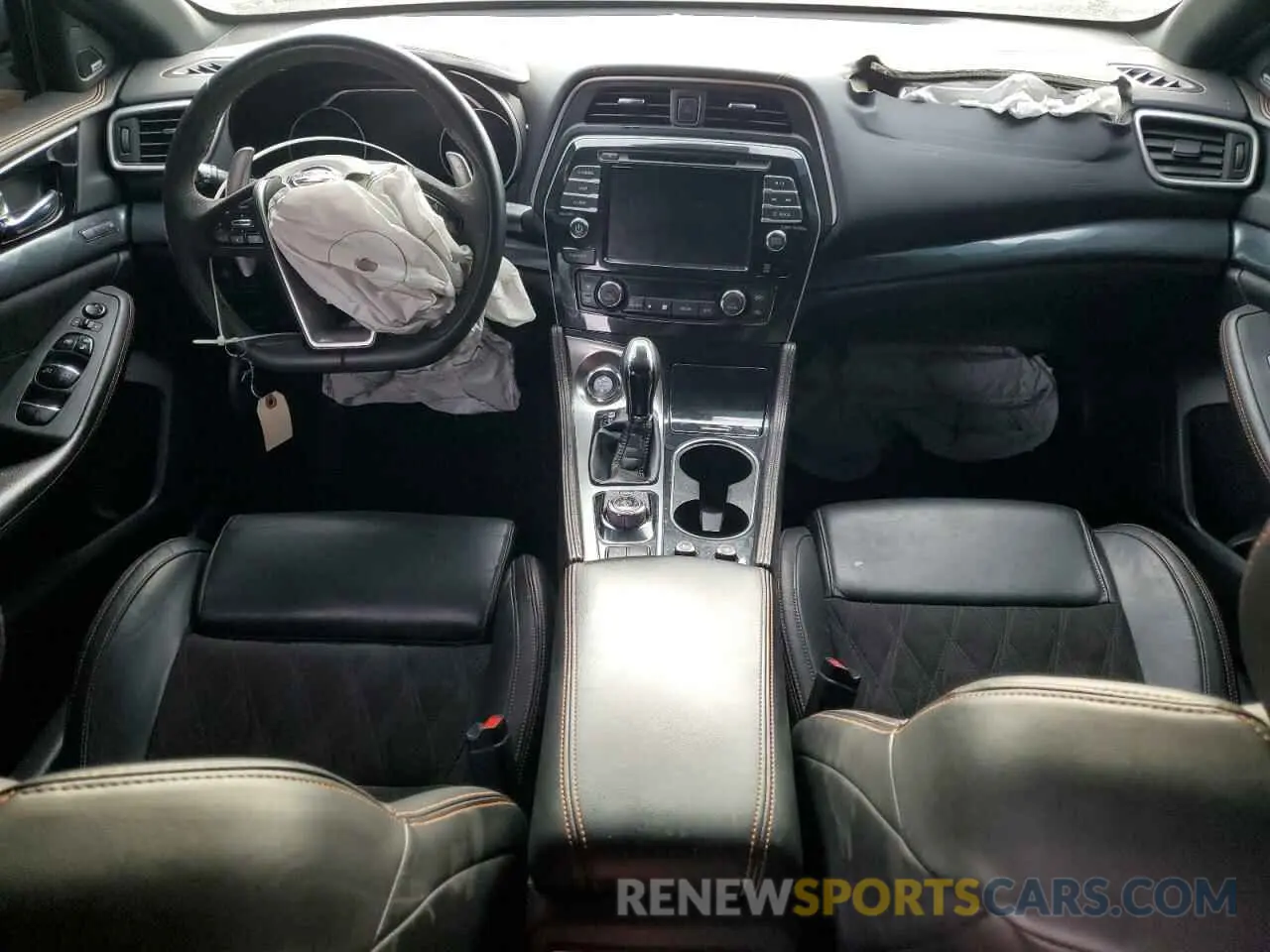 8 fotografías del automóvil dañado 1N4AA6EV1MC501126 NISSAN MAXIMA 2021