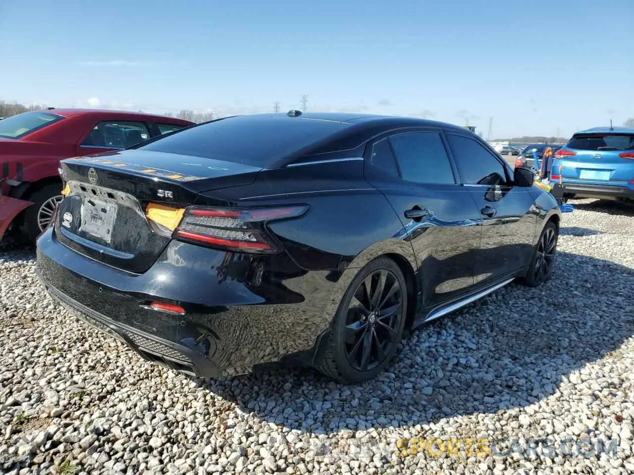 3 fotografías del automóvil dañado 1N4AA6EV2MC502589 NISSAN MAXIMA 2021