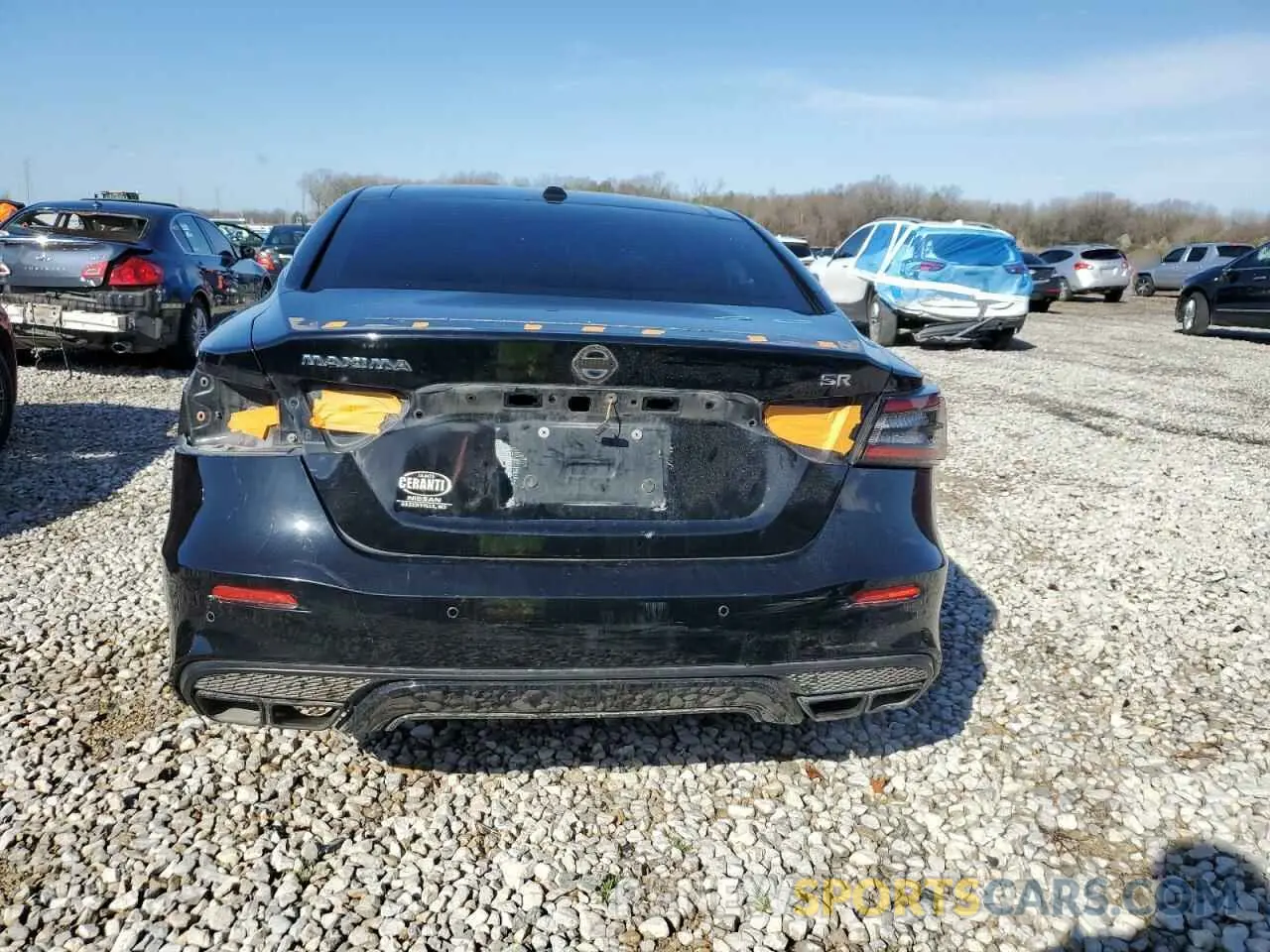 6 fotografías del automóvil dañado 1N4AA6EV2MC502589 NISSAN MAXIMA 2021