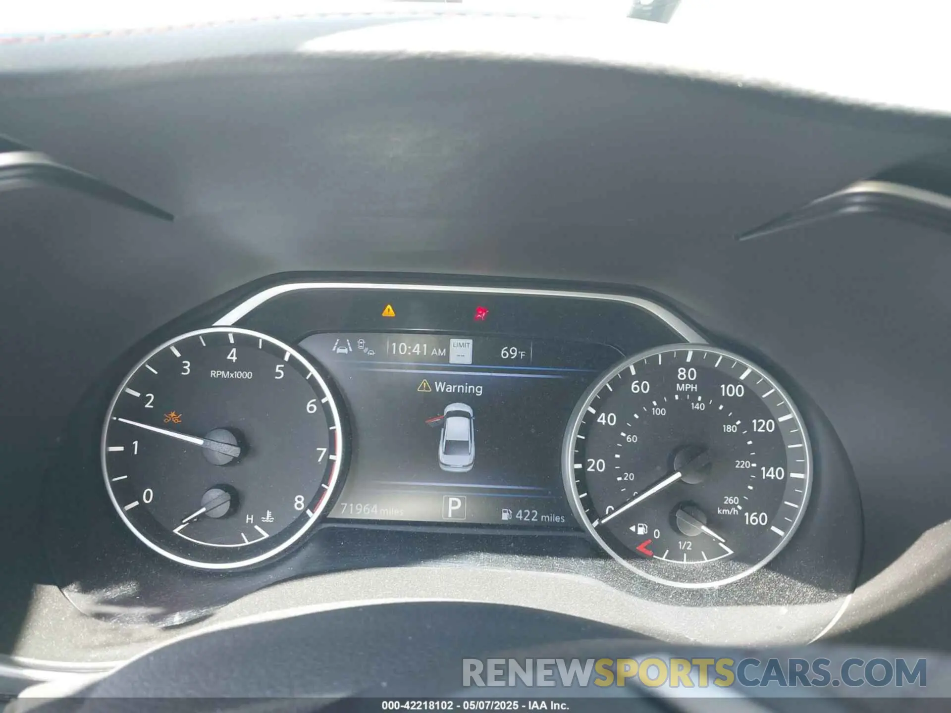 7 fotografías del automóvil dañado 1N4AA6EV4MC515490 NISSAN MAXIMA 2021