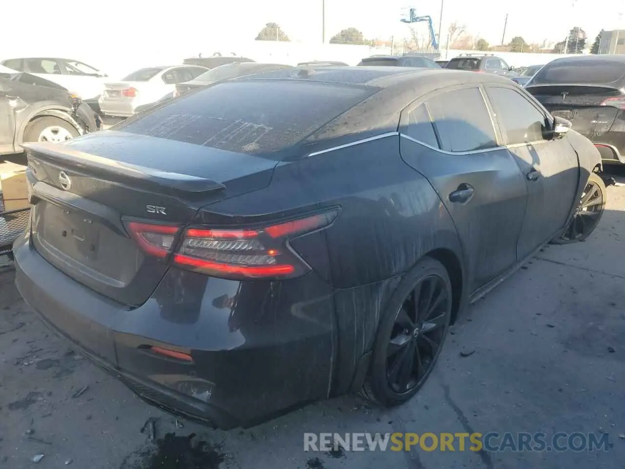 3 fotografías del automóvil dañado 1N4AA6EV5MC509844 NISSAN MAXIMA 2021