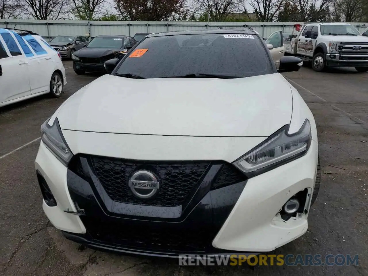 5 fotografías del automóvil dañado 1N4AA6EV7MC502541 NISSAN MAXIMA 2021