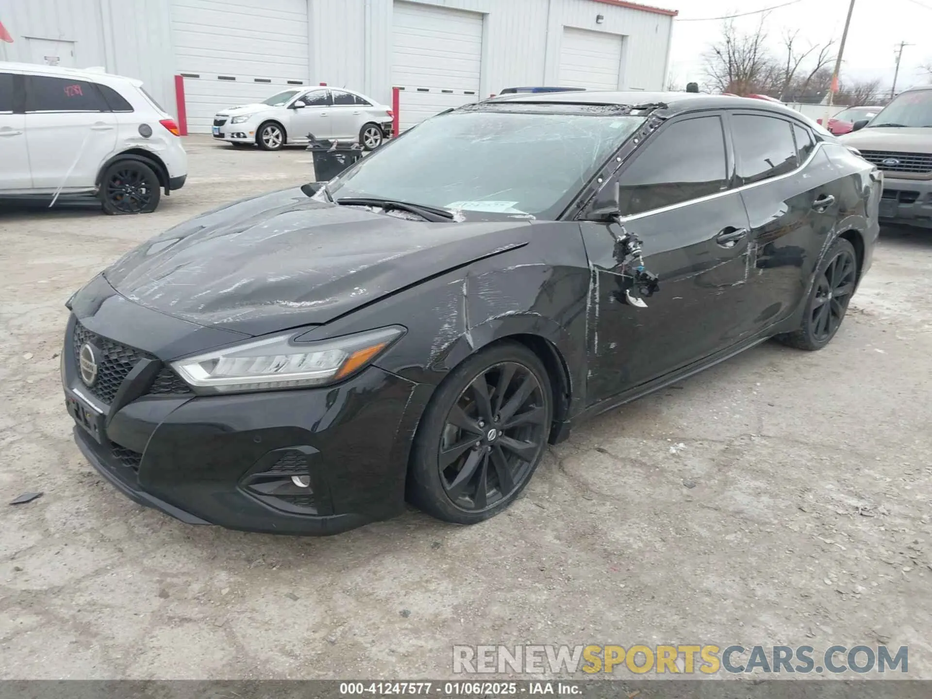 2 fotografías del automóvil dañado 1N4AA6EV8MC501821 NISSAN MAXIMA 2021