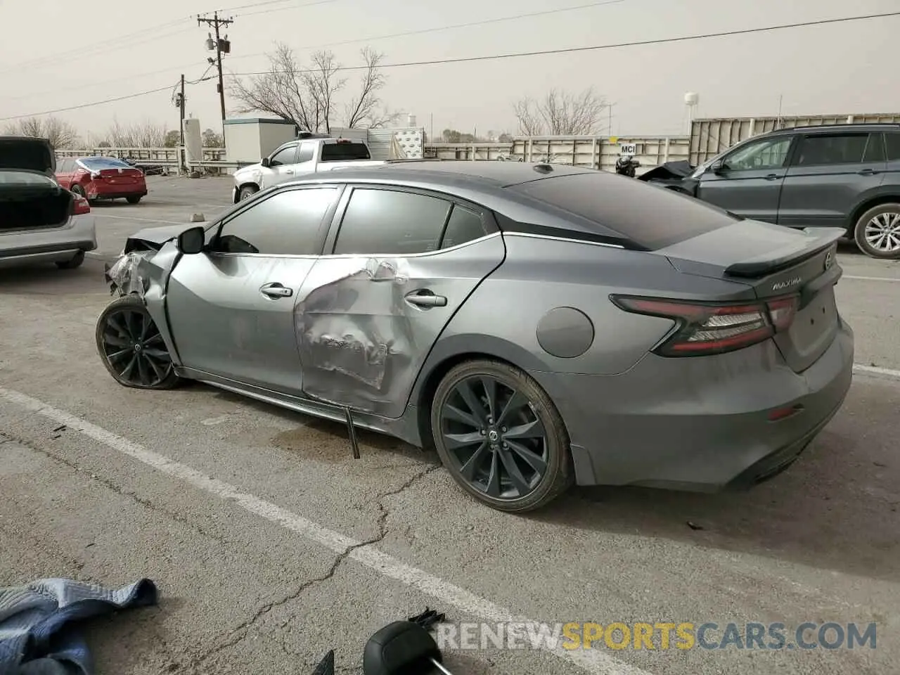 2 fotografías del automóvil dañado 1N4AA6EV9MC513170 NISSAN MAXIMA 2021