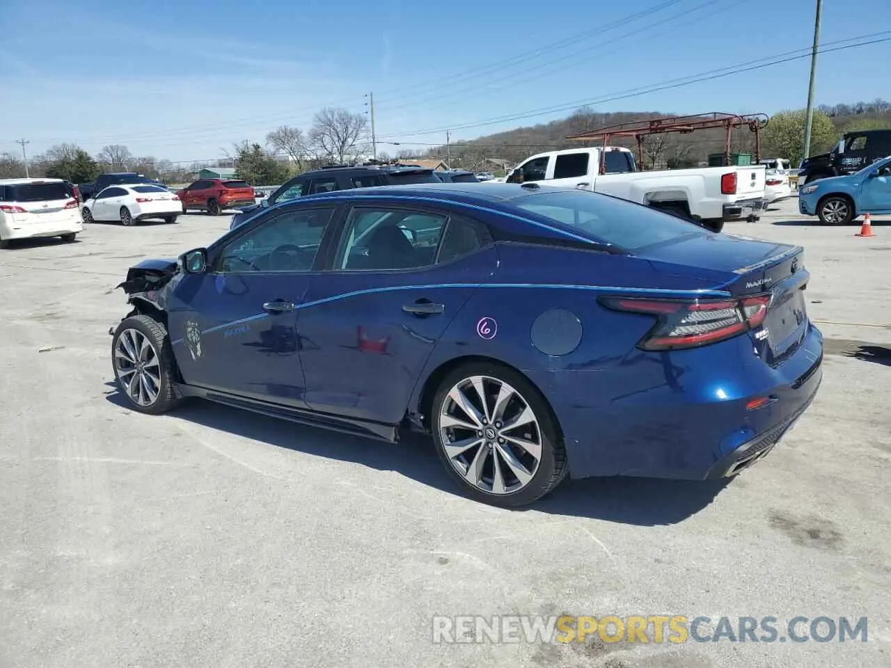 2 fotografías del automóvil dañado 1N4AA6FV2MC509668 NISSAN MAXIMA 2021
