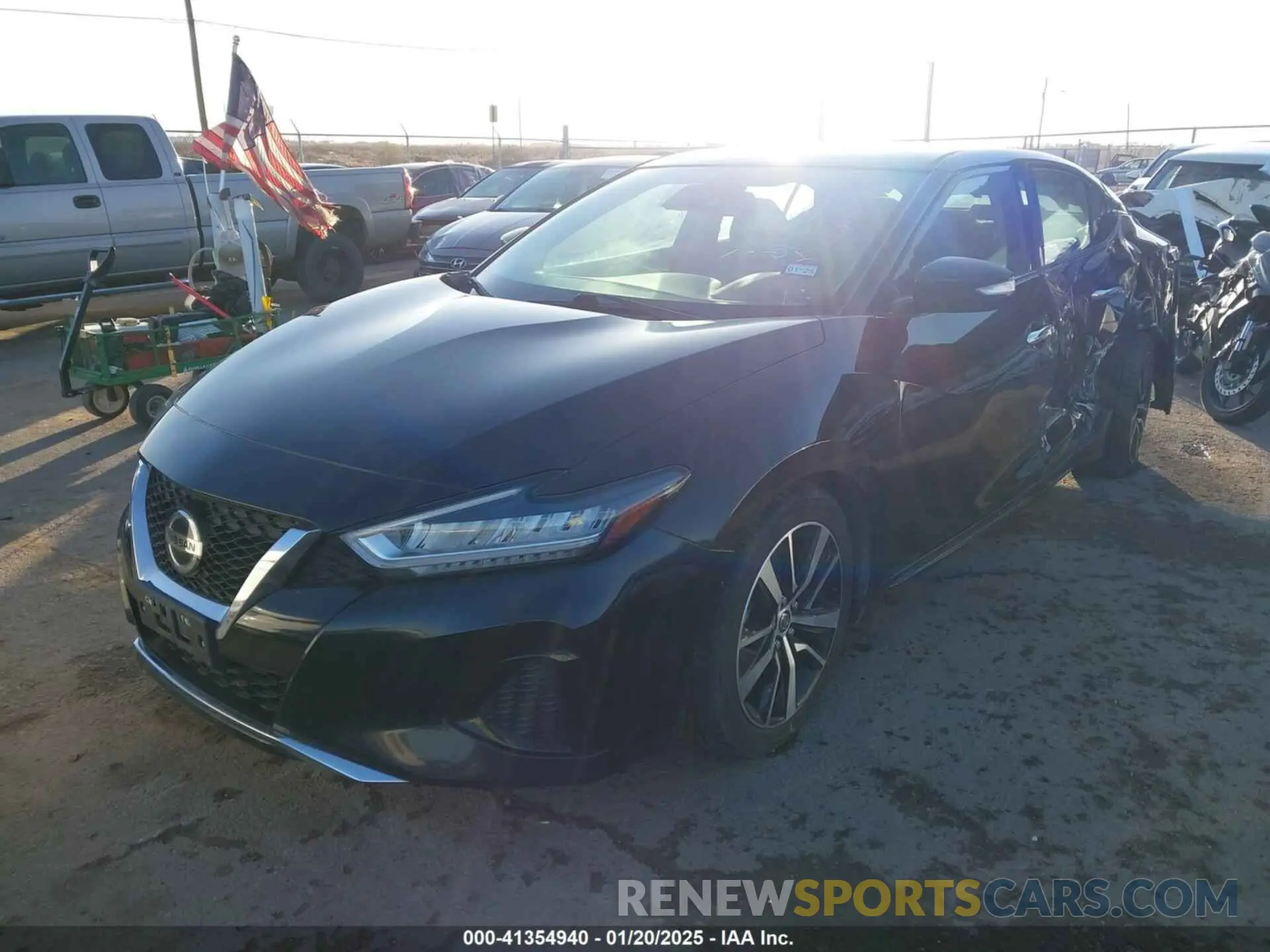 2 fotografías del automóvil dañado 1N4AA6CV8NC502553 NISSAN MAXIMA 2022