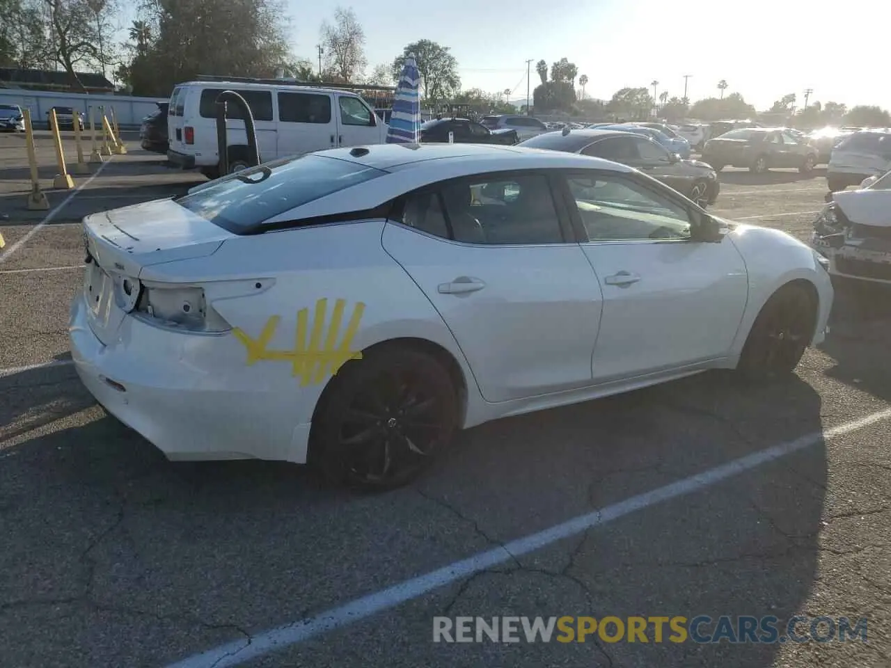 3 fotografías del automóvil dañado 1N4AA6EV7NC503111 NISSAN MAXIMA 2022