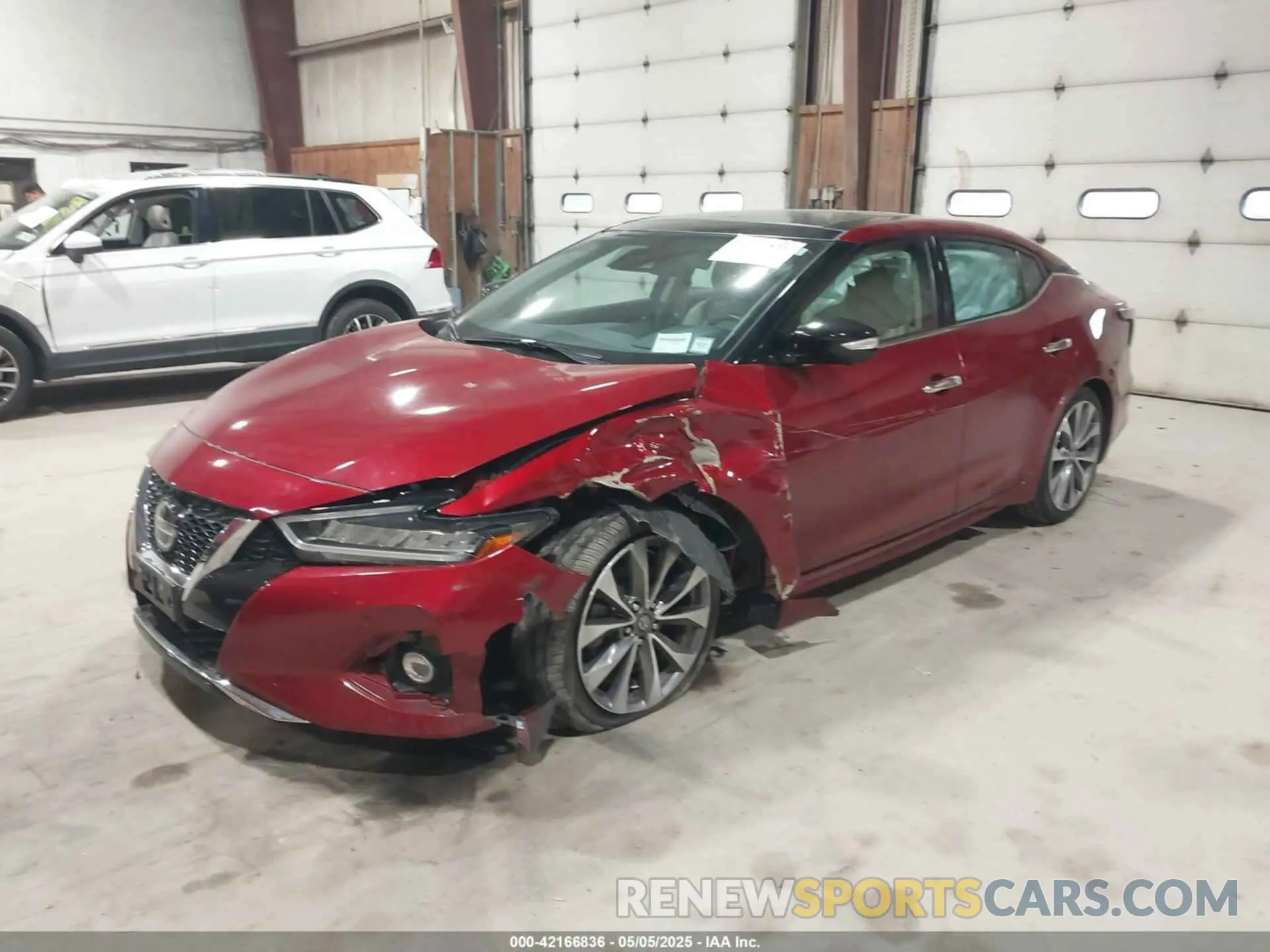 2 fotografías del automóvil dañado 1N4AA6FV0NC503501 NISSAN MAXIMA 2022