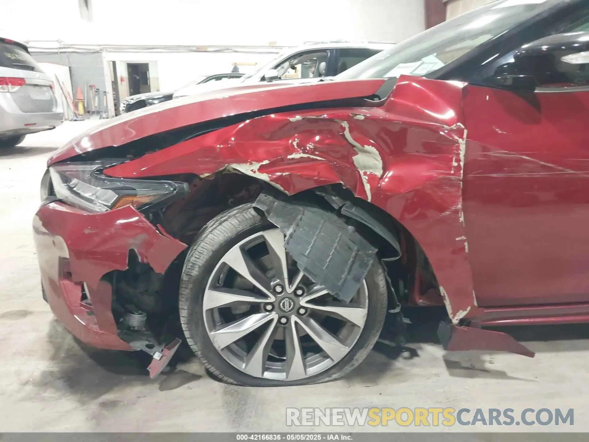 6 fotografías del automóvil dañado 1N4AA6FV0NC503501 NISSAN MAXIMA 2022