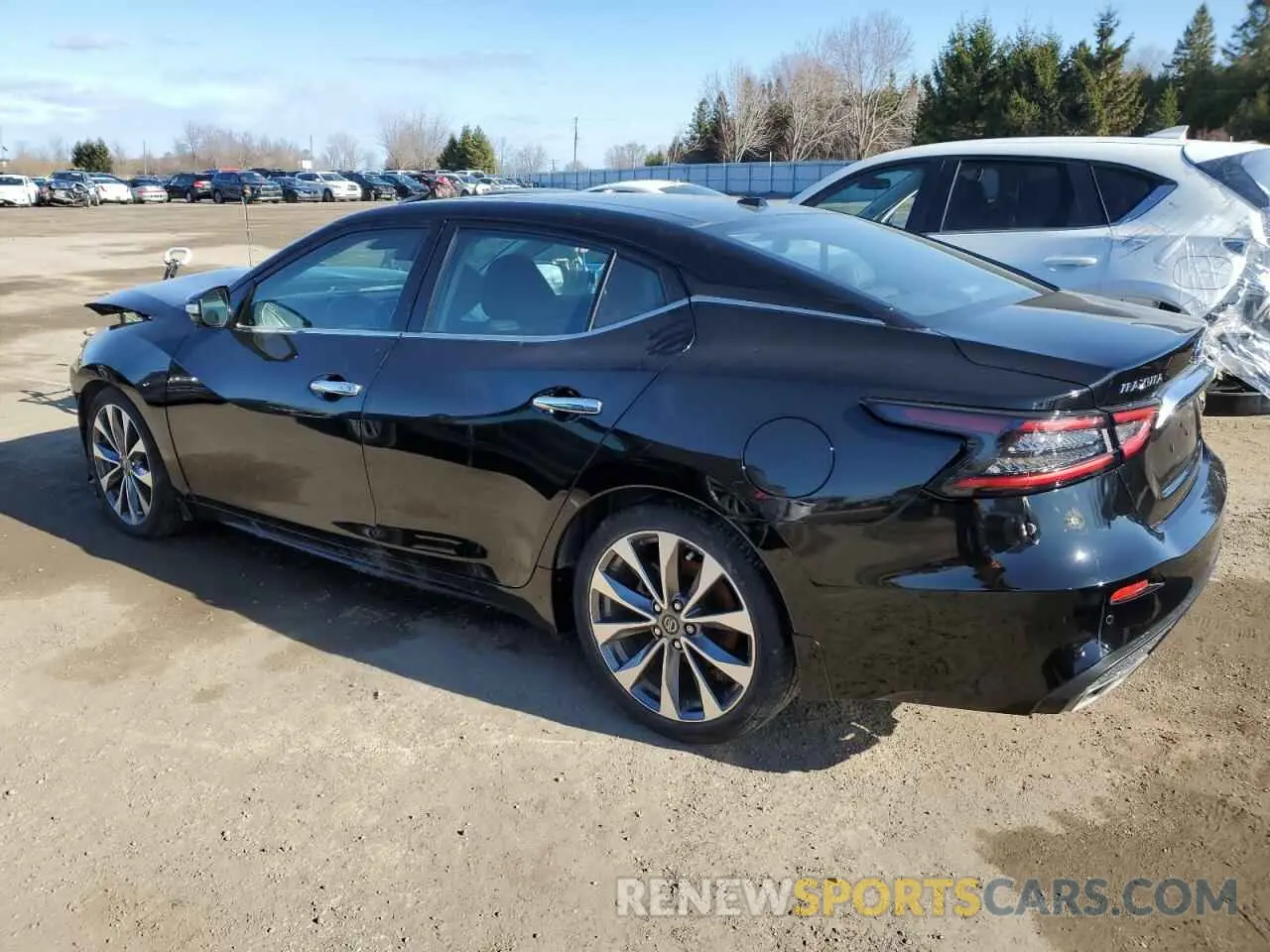2 fotografías del automóvil dañado 1N4AA6FV5NC502554 NISSAN MAXIMA 2022