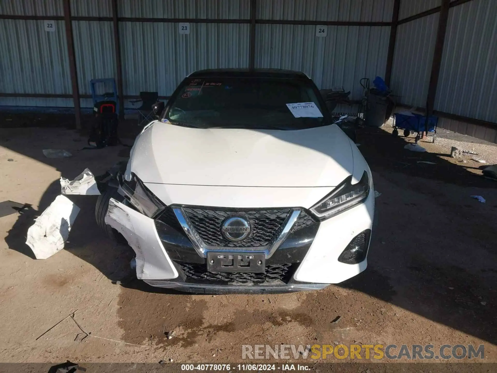 12 fotografías del automóvil dañado 1N4AA6FV8NC507215 NISSAN MAXIMA 2022