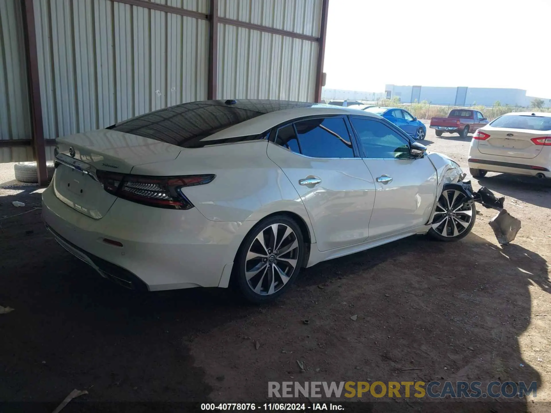 4 fotografías del automóvil dañado 1N4AA6FV8NC507215 NISSAN MAXIMA 2022
