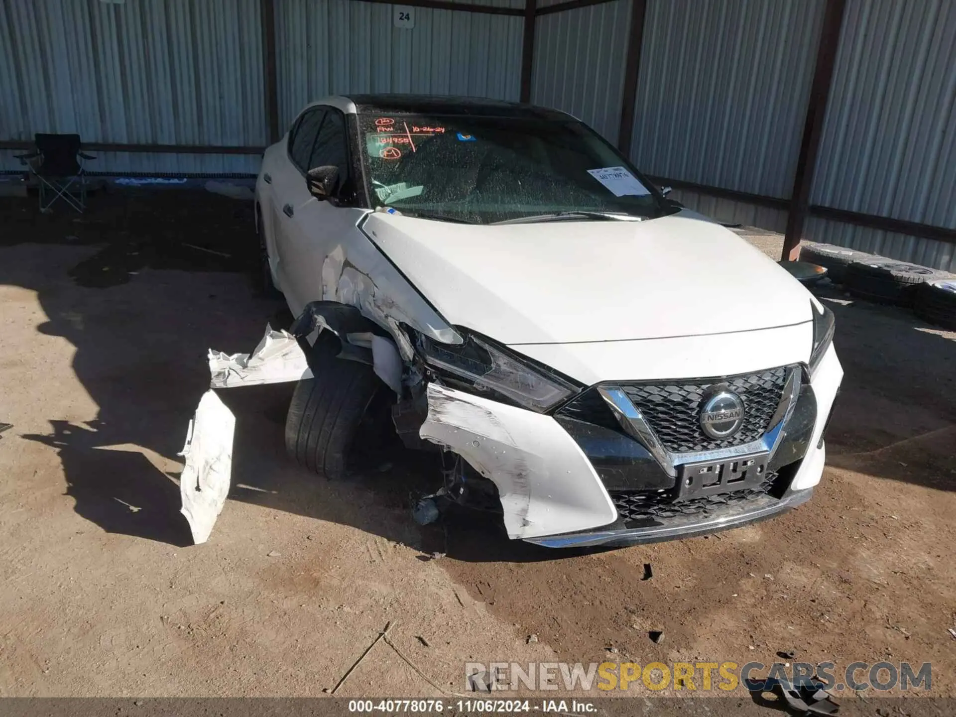 6 fotografías del automóvil dañado 1N4AA6FV8NC507215 NISSAN MAXIMA 2022