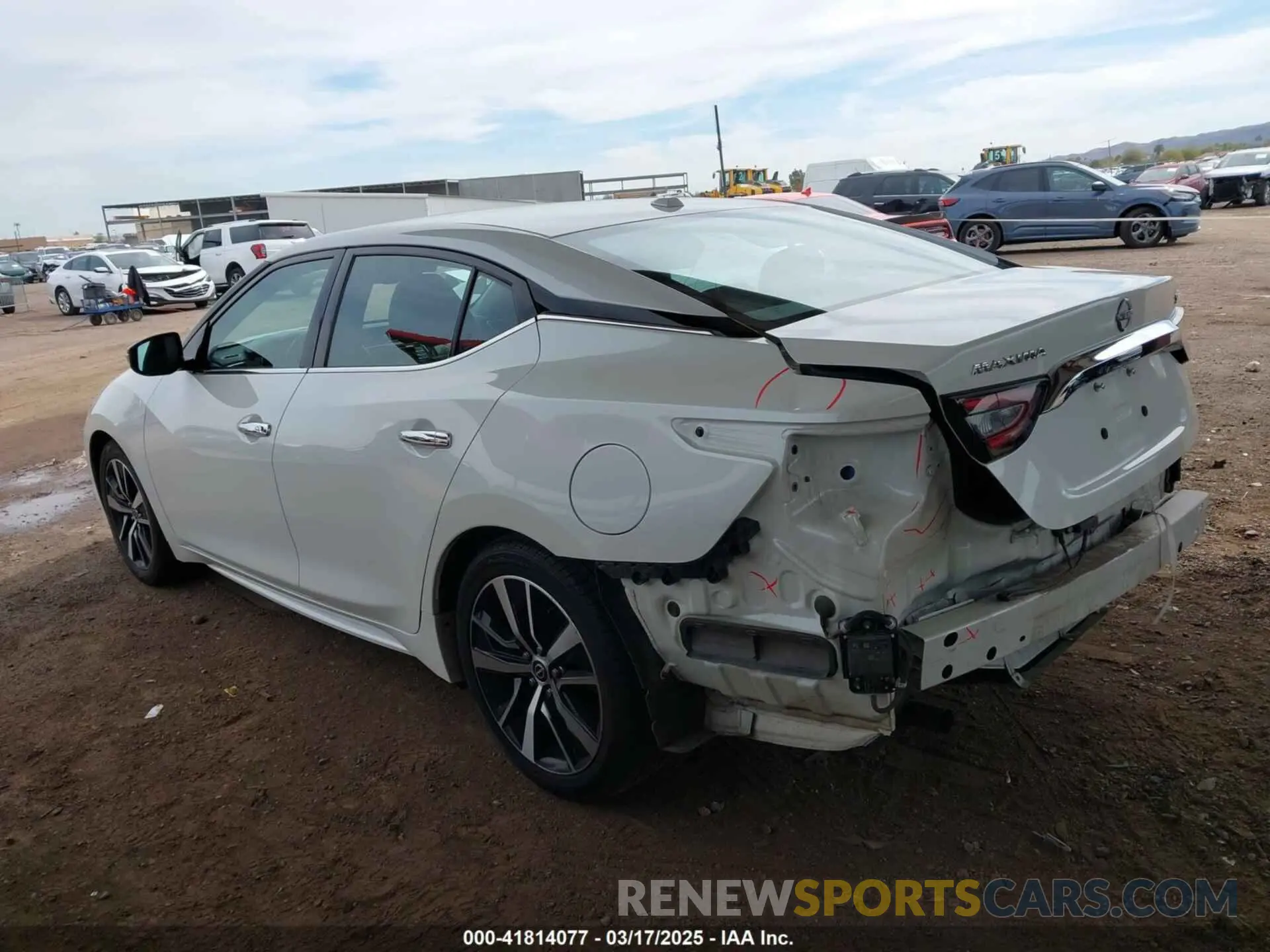 3 fotografías del automóvil dañado 1N4AA6CV2PC509307 NISSAN MAXIMA 2023