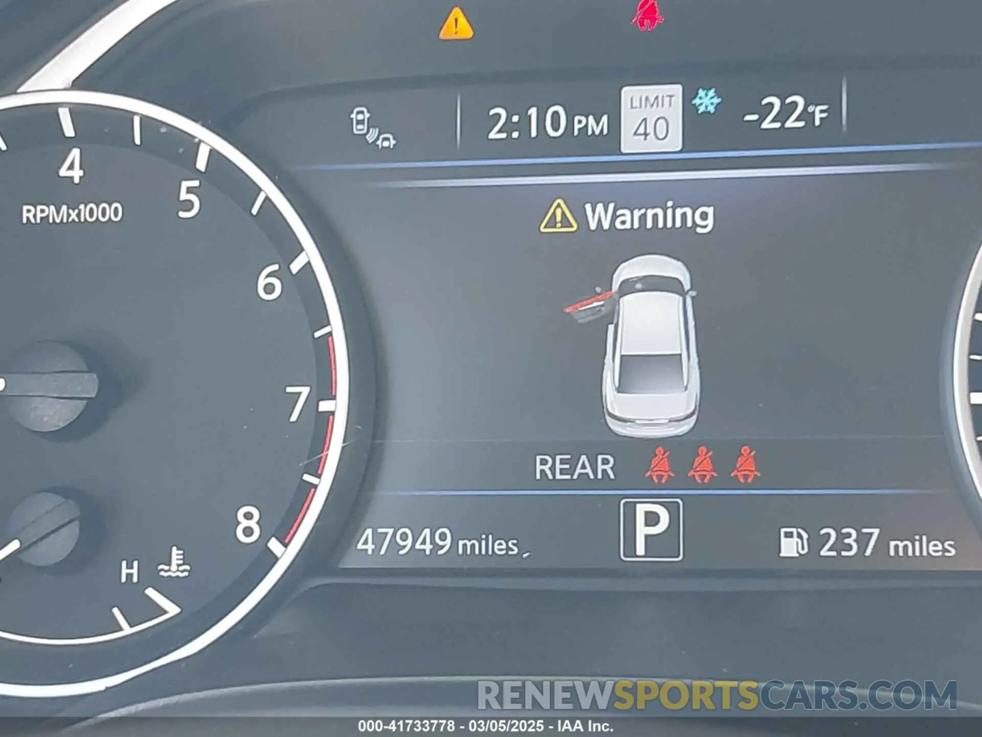 15 fotografías del automóvil dañado 1N4AA6CV3PC509249 NISSAN MAXIMA 2023