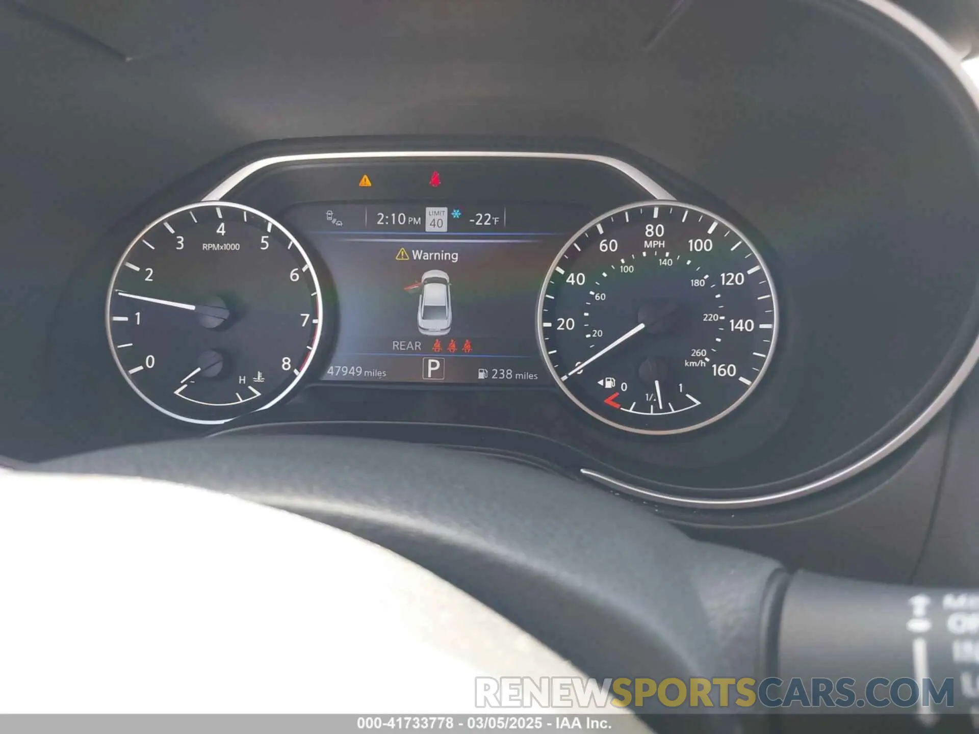 7 fotografías del automóvil dañado 1N4AA6CV3PC509249 NISSAN MAXIMA 2023