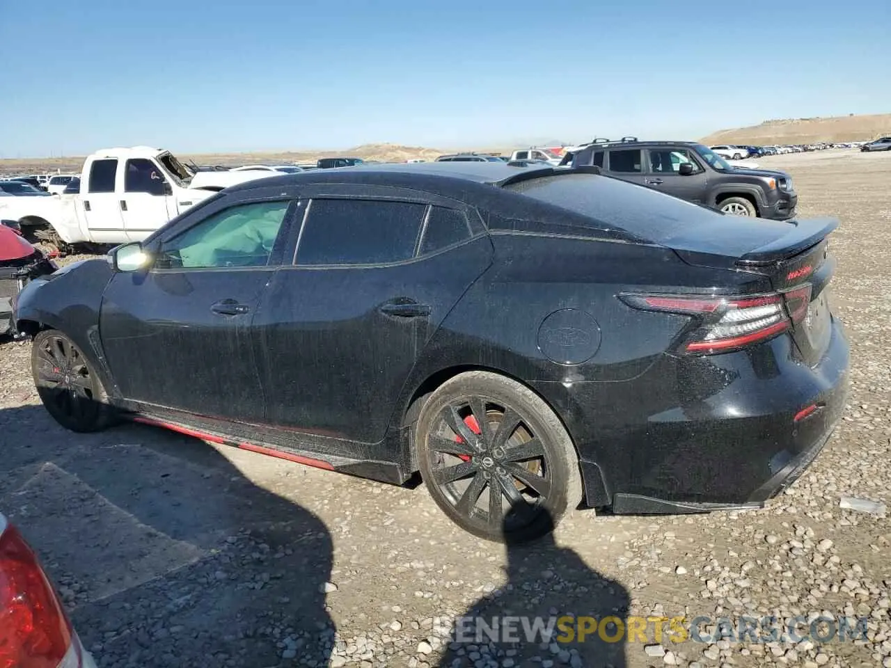 2 fotografías del automóvil dañado 1N4AA6EV1PC502720 NISSAN MAXIMA 2023