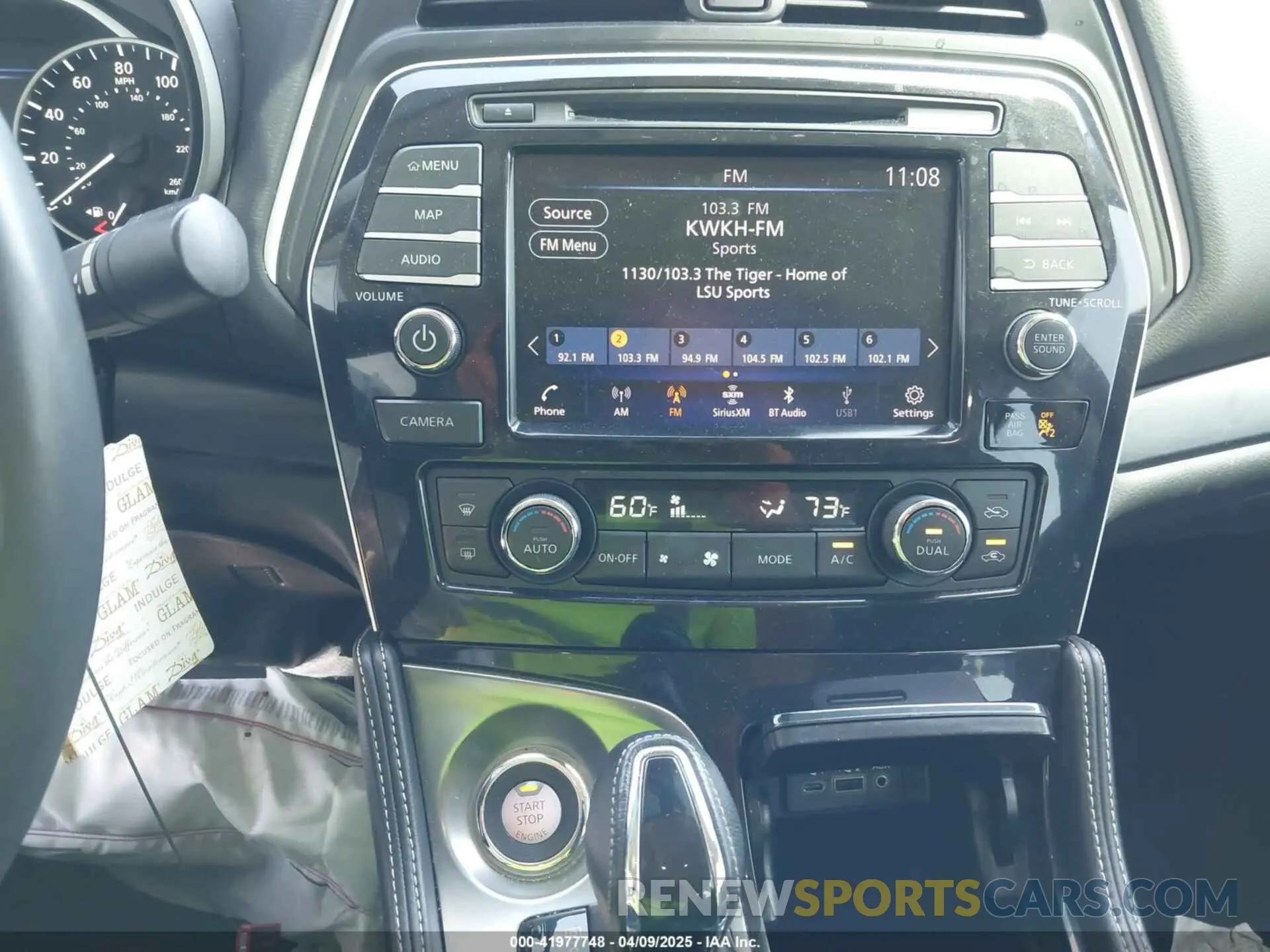20 fotografías del automóvil dañado 1N4AA6FV3PC510428 NISSAN MAXIMA 2023