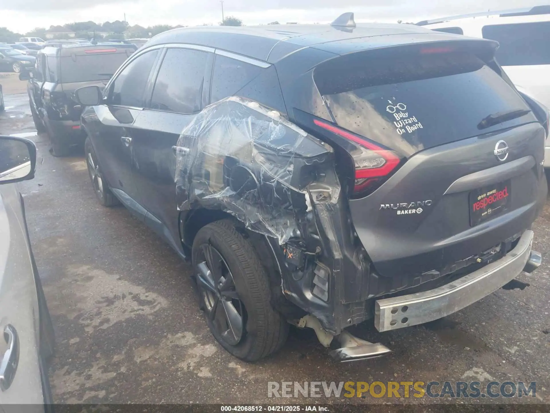 3 fotografías del automóvil dañado 5N1AZ2MJ2KN140352 NISSAN MURANO 2019