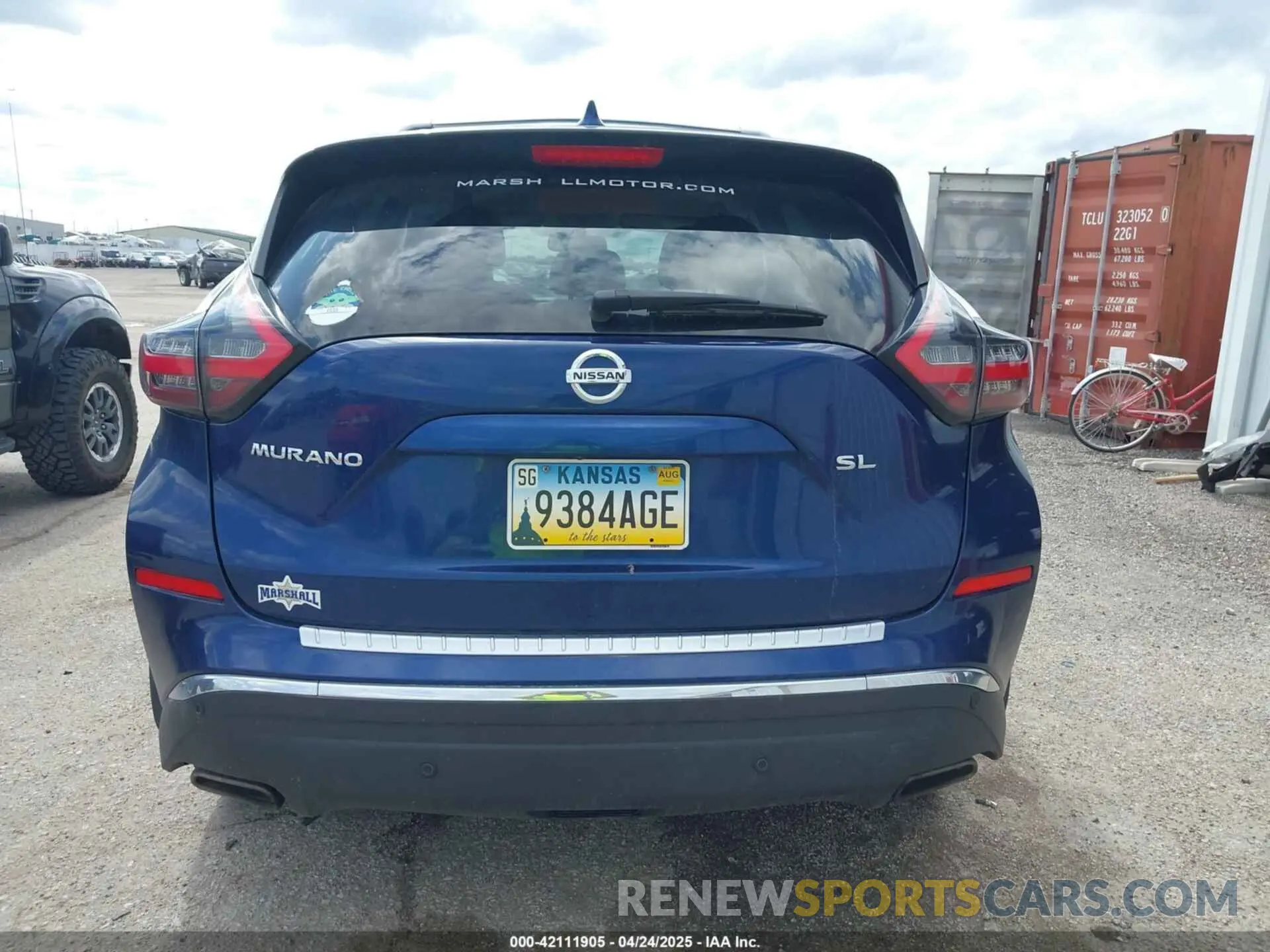 16 fotografías del automóvil dañado 5N1AZ2MJ2KN144322 NISSAN MURANO 2019