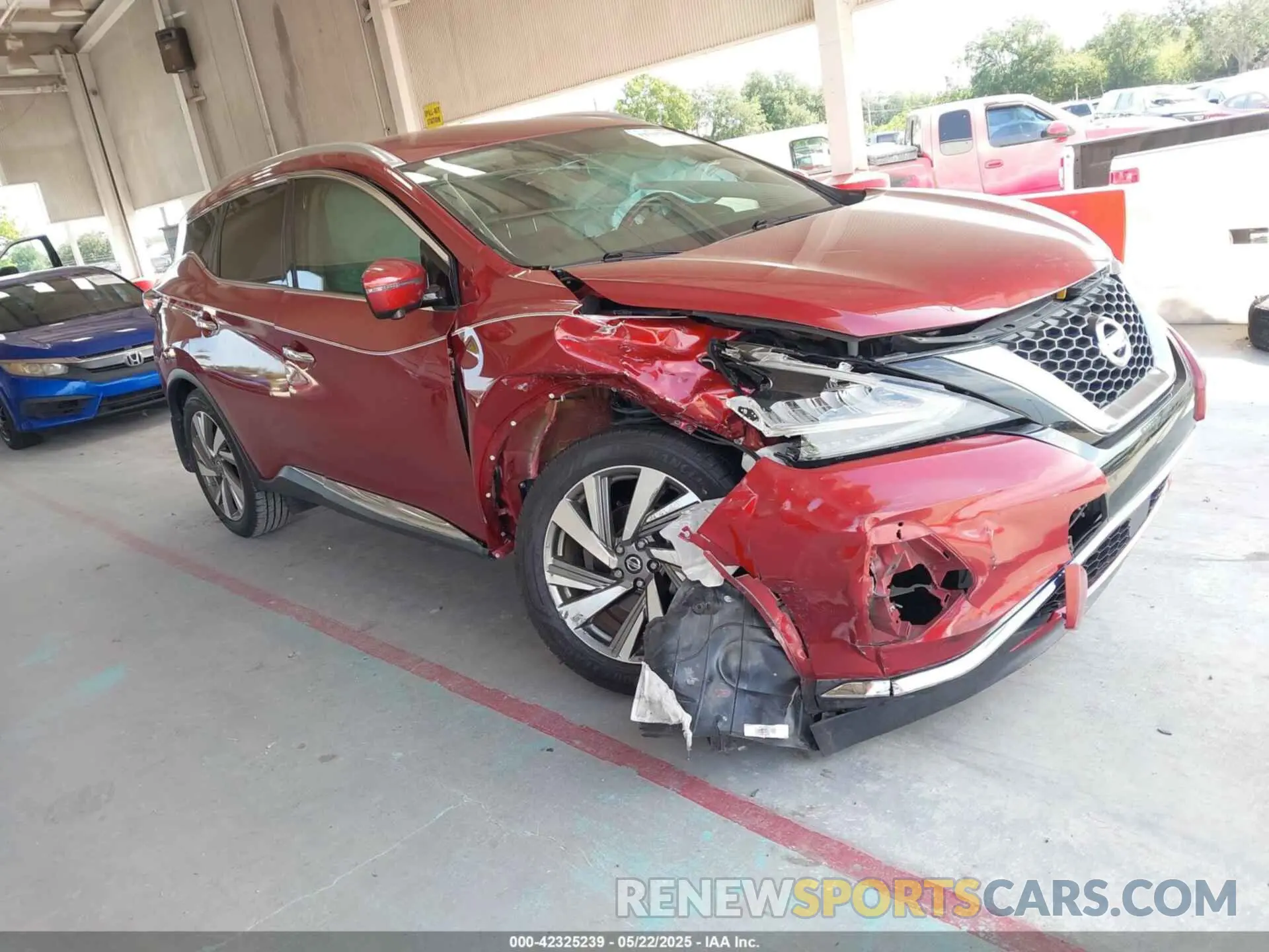 1 fotografías del automóvil dañado 5N1AZ2MJ7KN125409 NISSAN MURANO 2019