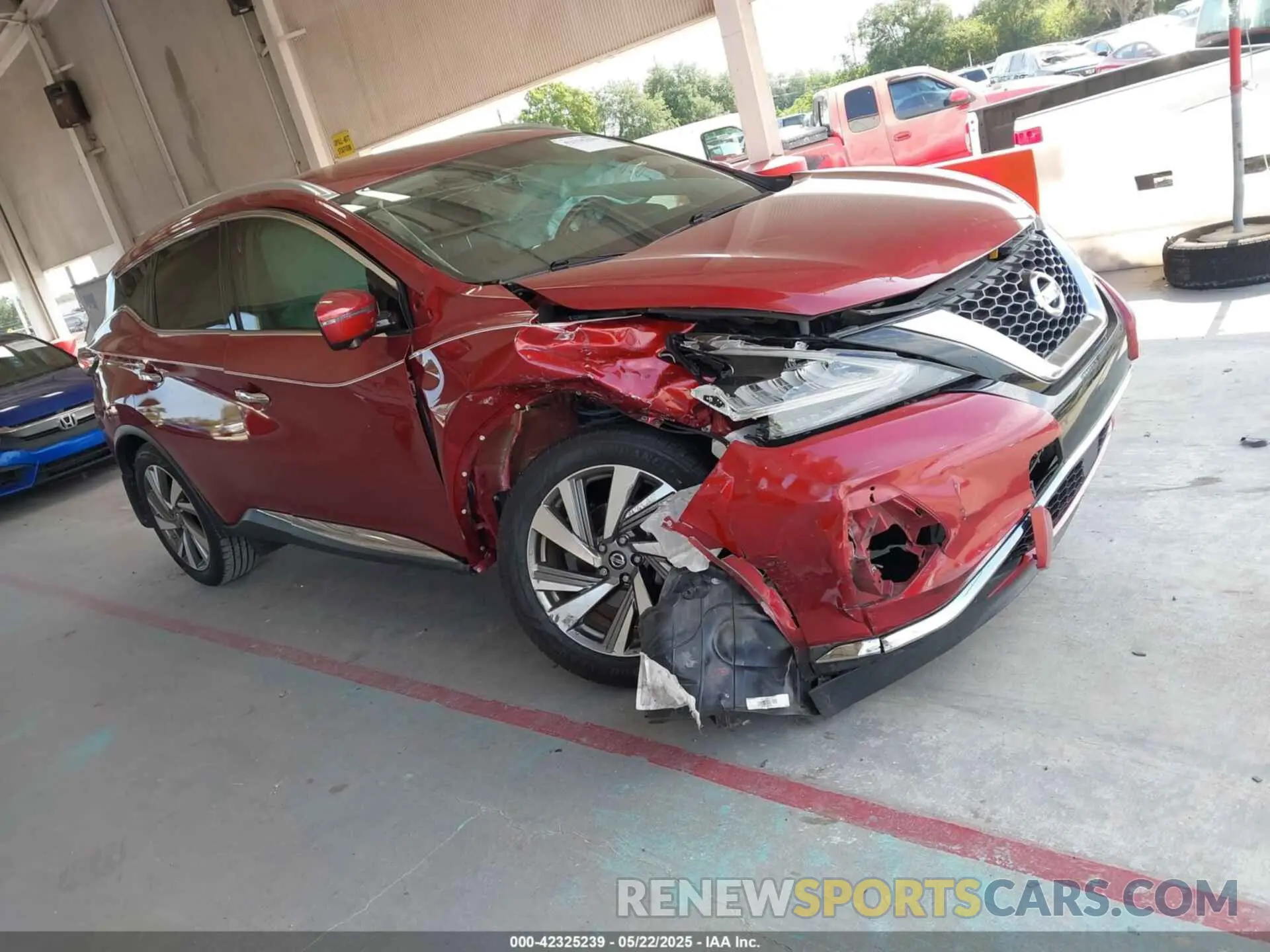 13 fotografías del automóvil dañado 5N1AZ2MJ7KN125409 NISSAN MURANO 2019