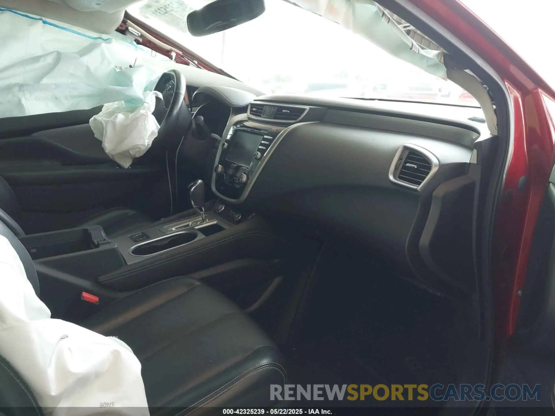 5 fotografías del automóvil dañado 5N1AZ2MJ7KN125409 NISSAN MURANO 2019