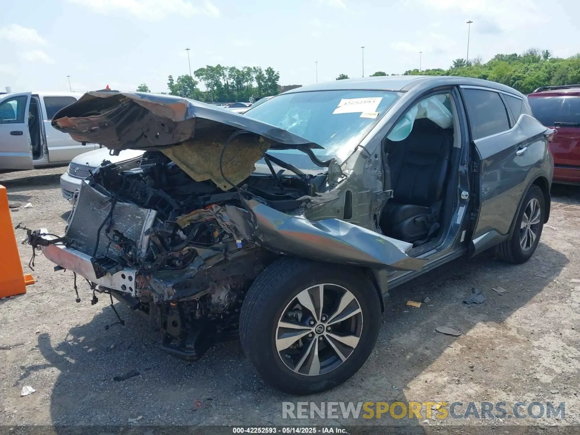 6 fotografías del automóvil dañado 5N1AZ2MJ7KN136605 NISSAN MURANO 2019