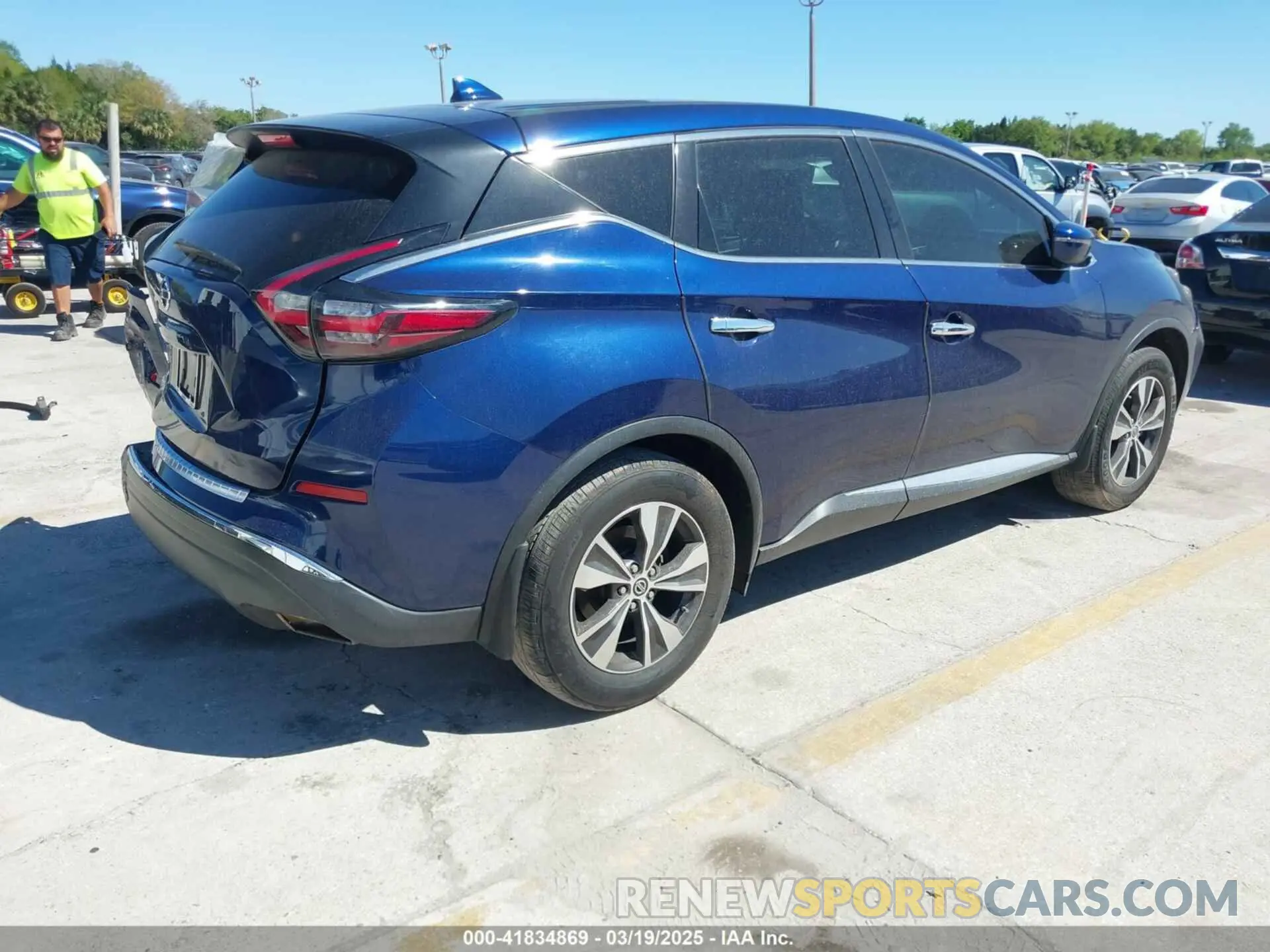 4 fotografías del automóvil dañado 5N1AZ2MJXKN125131 NISSAN MURANO 2019