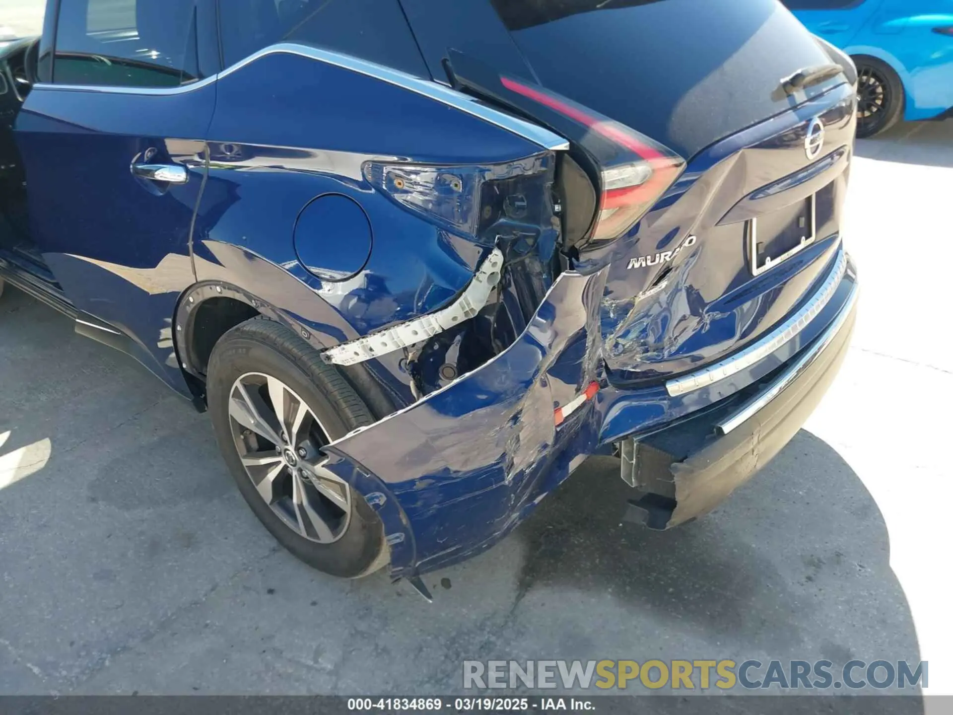 6 fotografías del automóvil dañado 5N1AZ2MJXKN125131 NISSAN MURANO 2019