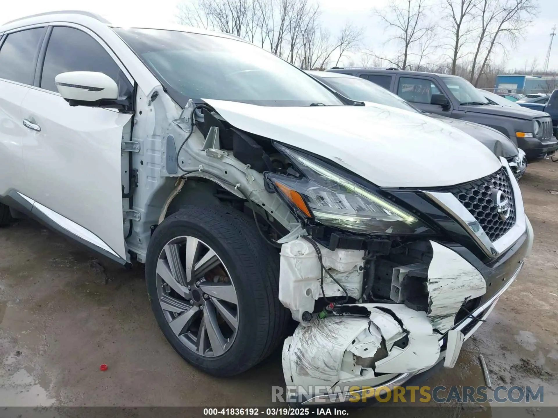 6 fotografías del automóvil dañado 5N1AZ2MS0KN111800 NISSAN MURANO 2019