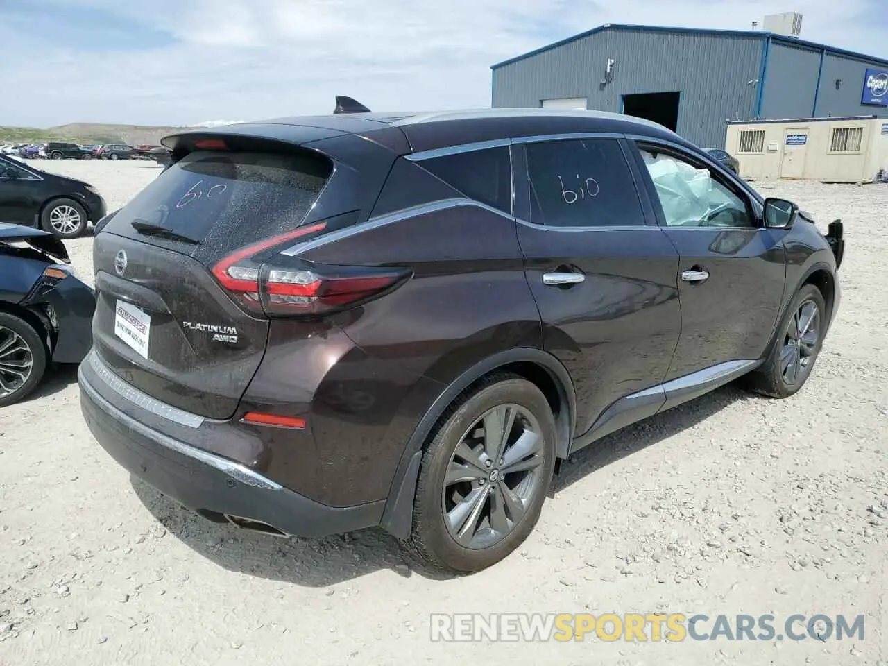 3 fotografías del automóvil dañado 5N1AZ2MS0KN140035 NISSAN MURANO 2019