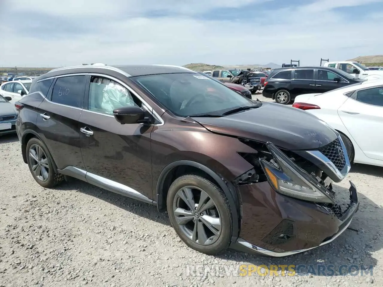 4 fotografías del automóvil dañado 5N1AZ2MS0KN140035 NISSAN MURANO 2019