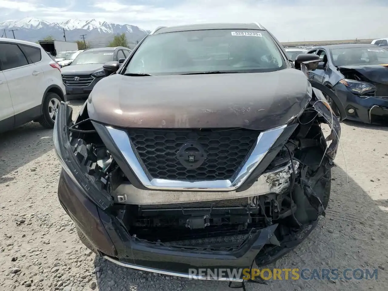 5 fotografías del automóvil dañado 5N1AZ2MS0KN140035 NISSAN MURANO 2019