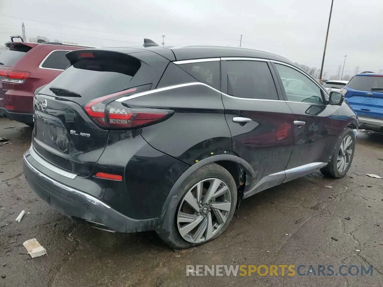 3 fotografías del automóvil dañado 5N1AZ2MS0KN166473 NISSAN MURANO 2019