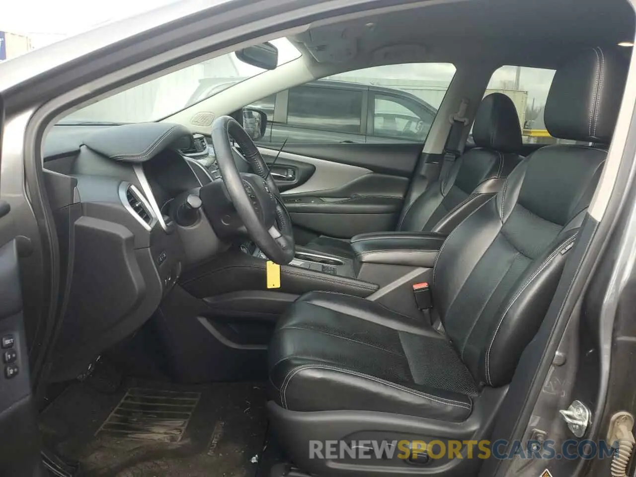 7 fotografías del automóvil dañado 5N1AZ2MS1KN106895 NISSAN MURANO 2019