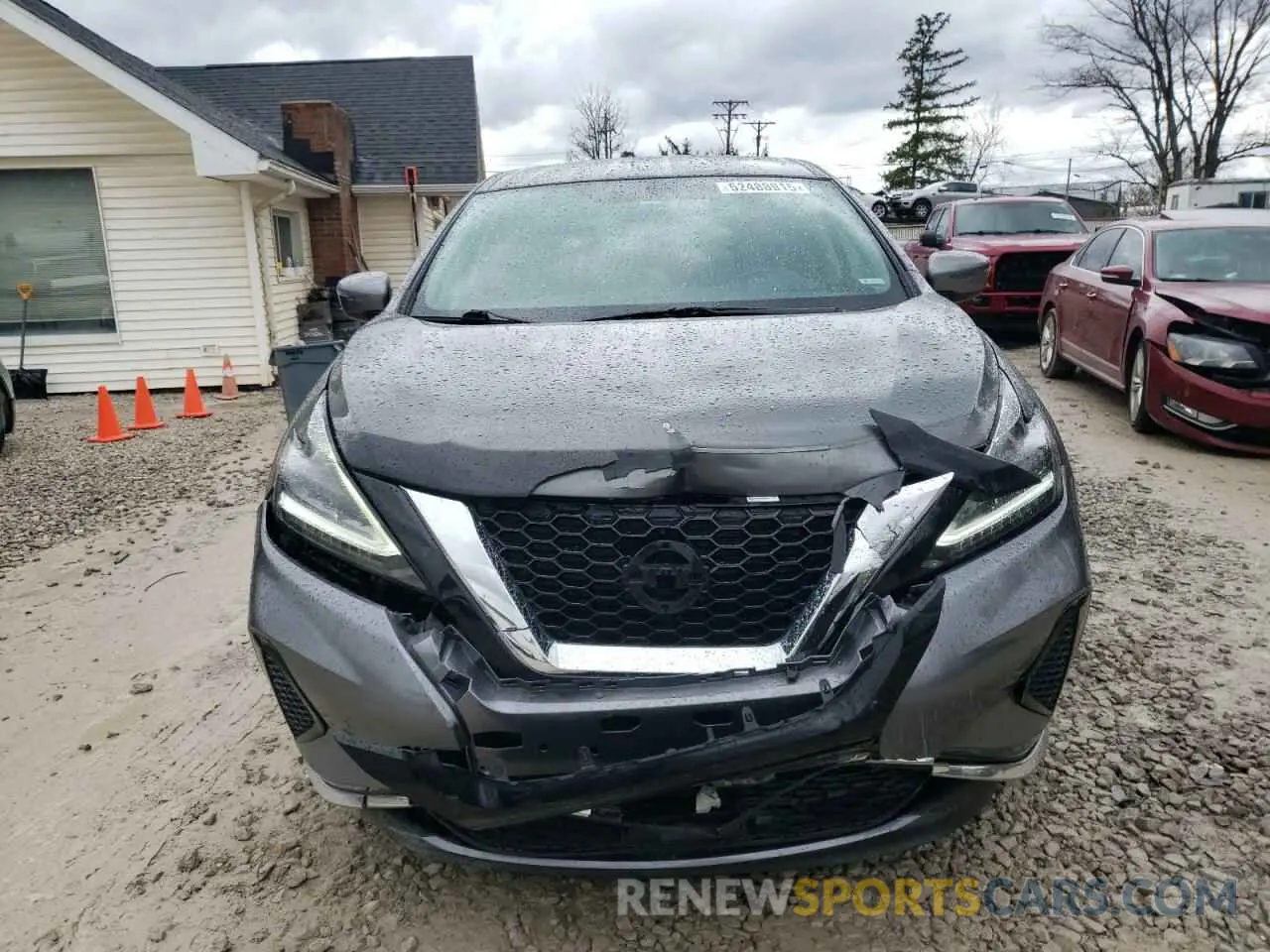 5 fotografías del automóvil dañado 5N1AZ2MS3KN110866 NISSAN MURANO 2019
