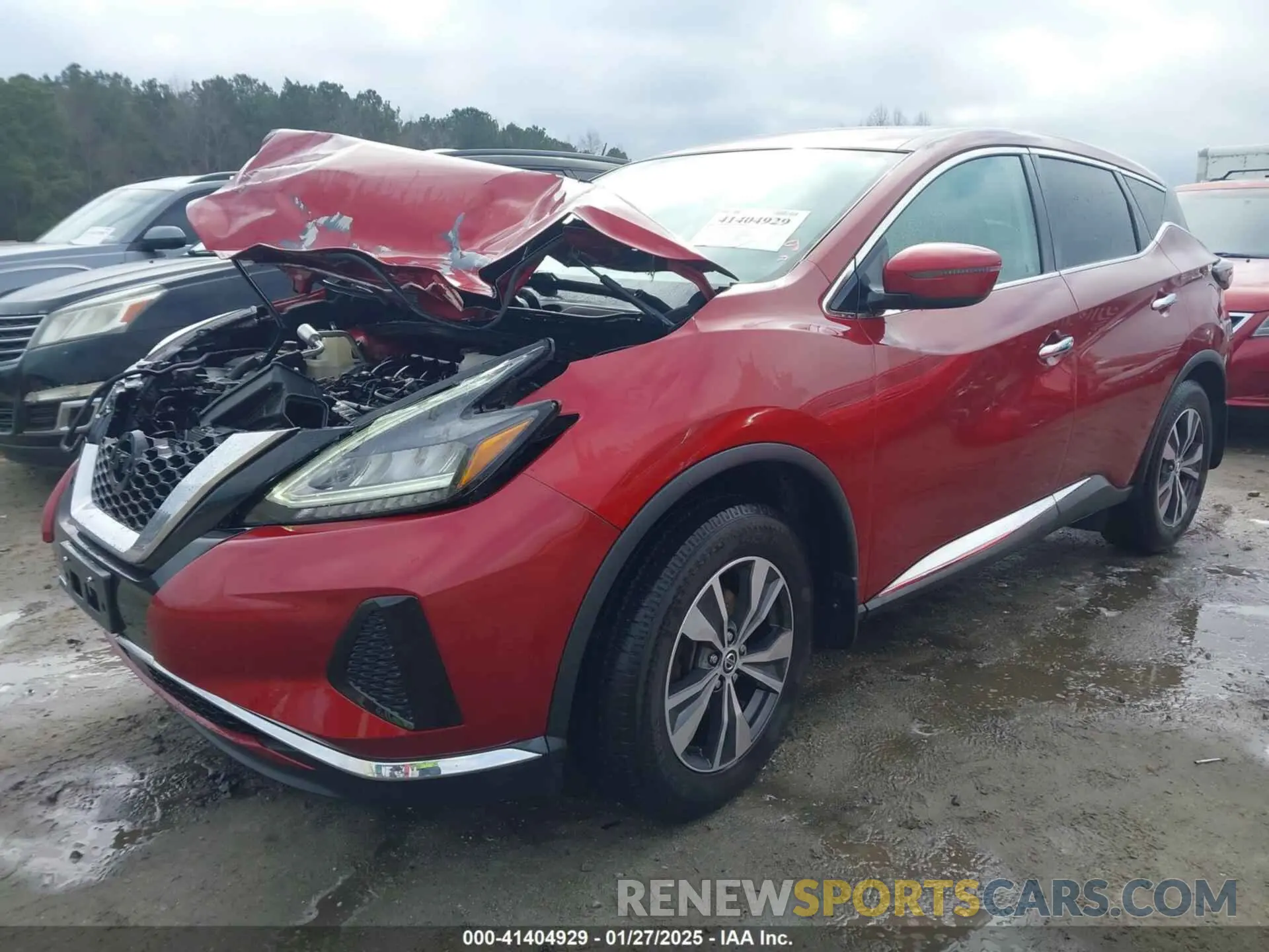 2 fotografías del automóvil dañado 5N1AZ2MS5KN165870 NISSAN MURANO 2019