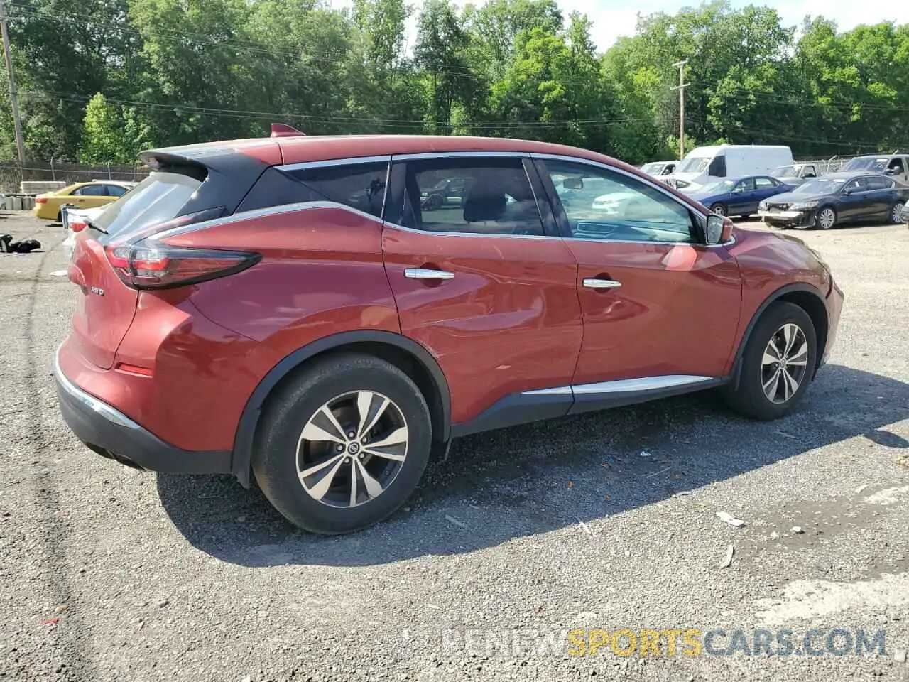 3 fotografías del automóvil dañado 5N1AZ2MS6KN102681 NISSAN MURANO 2019