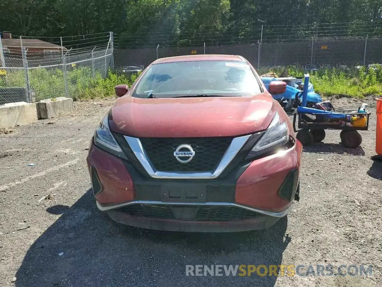 5 fotografías del automóvil dañado 5N1AZ2MS6KN102681 NISSAN MURANO 2019