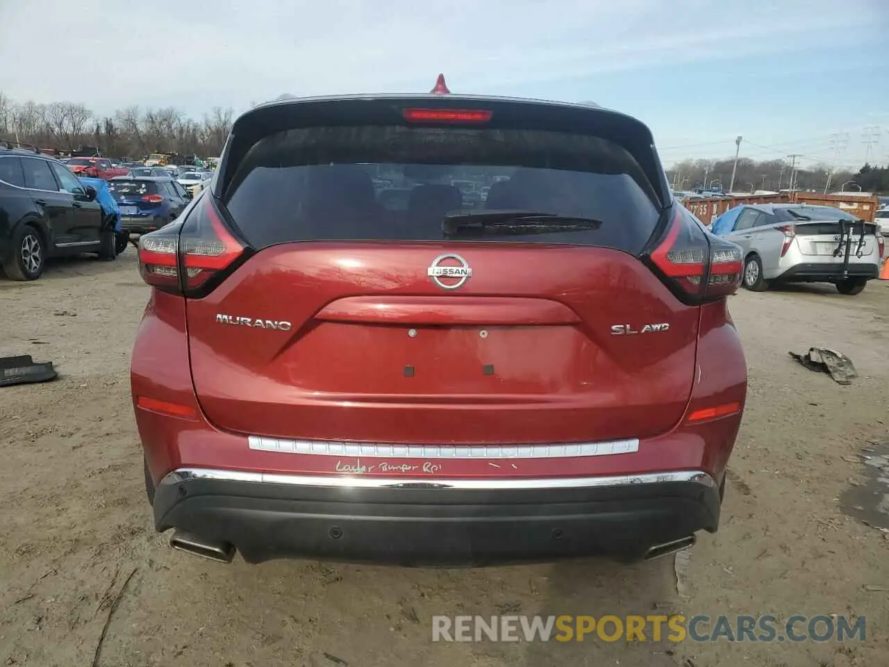 6 fotografías del automóvil dañado 5N1AZ2MS6KN116807 NISSAN MURANO 2019
