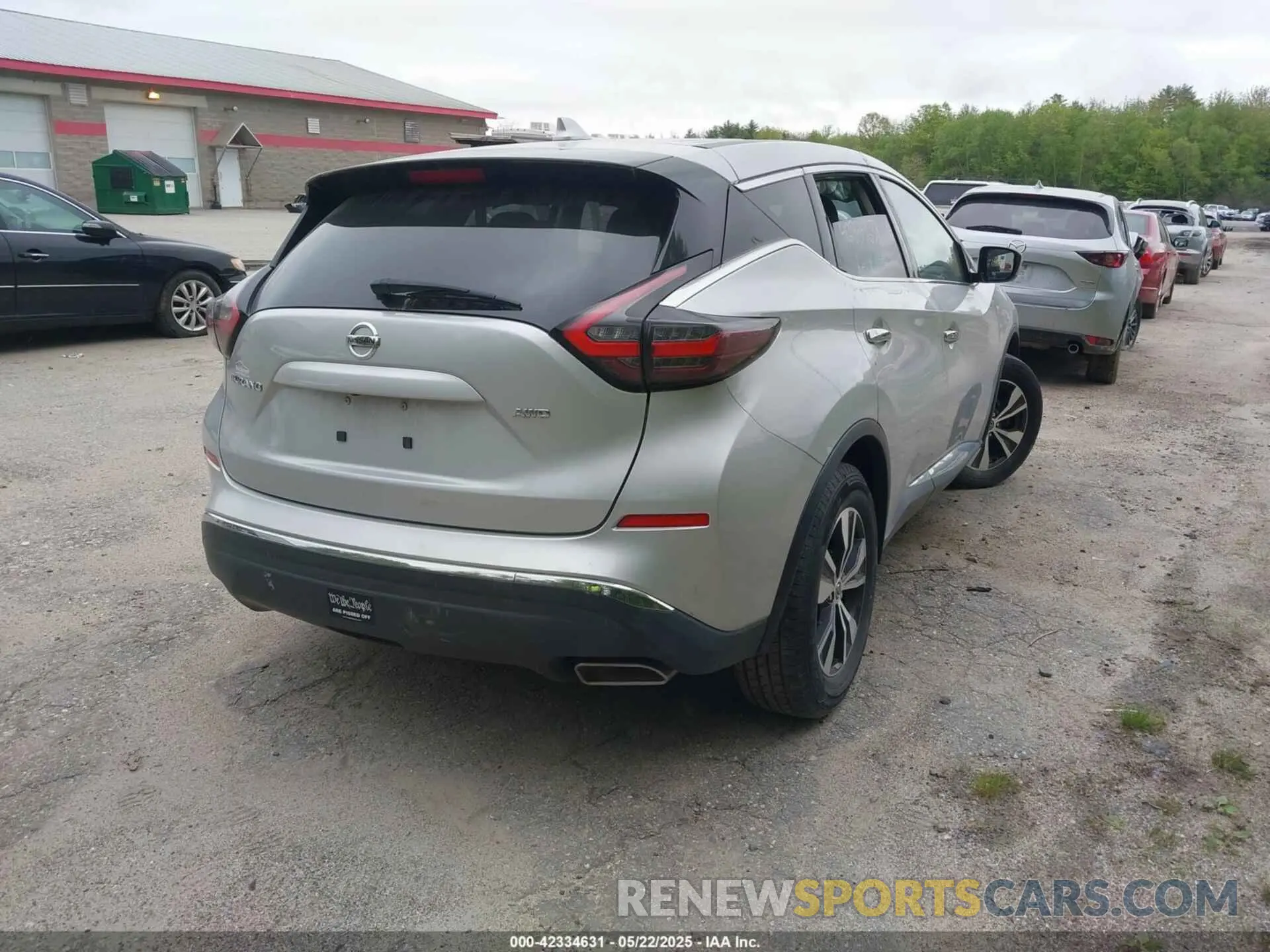 4 fotografías del automóvil dañado 5N1AZ2MS6KN156093 NISSAN MURANO 2019