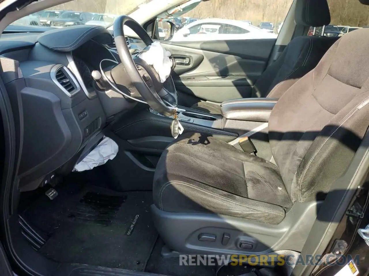 7 fotografías del automóvil dañado 5N1AZ2MS7KN160153 NISSAN MURANO 2019