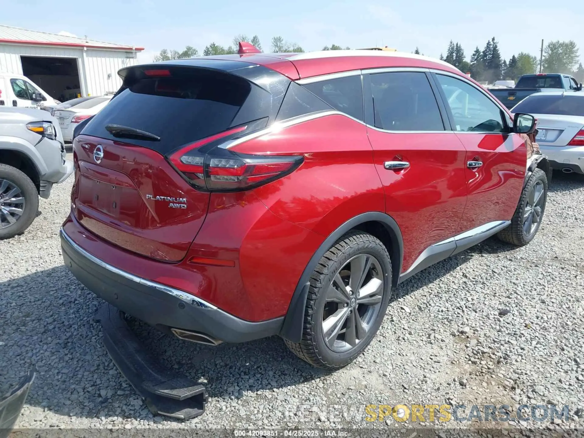 4 fotografías del automóvil dañado 5N1AZ2MS8KN150005 NISSAN MURANO 2019
