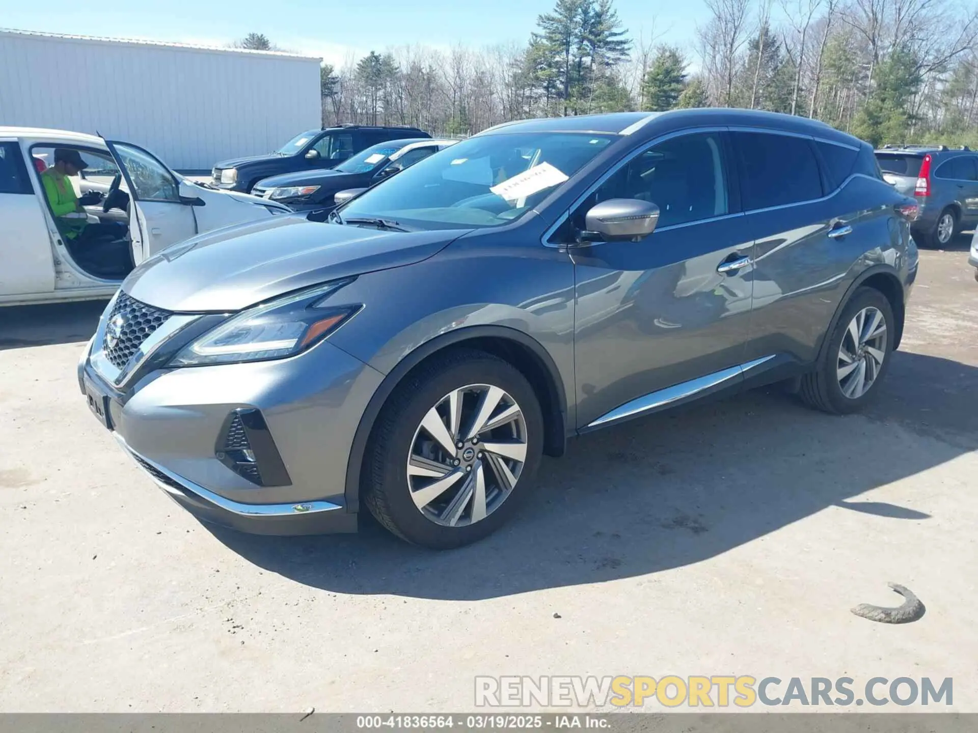 2 fotografías del automóvil dañado 5N1AZ2MS8KN164437 NISSAN MURANO 2019