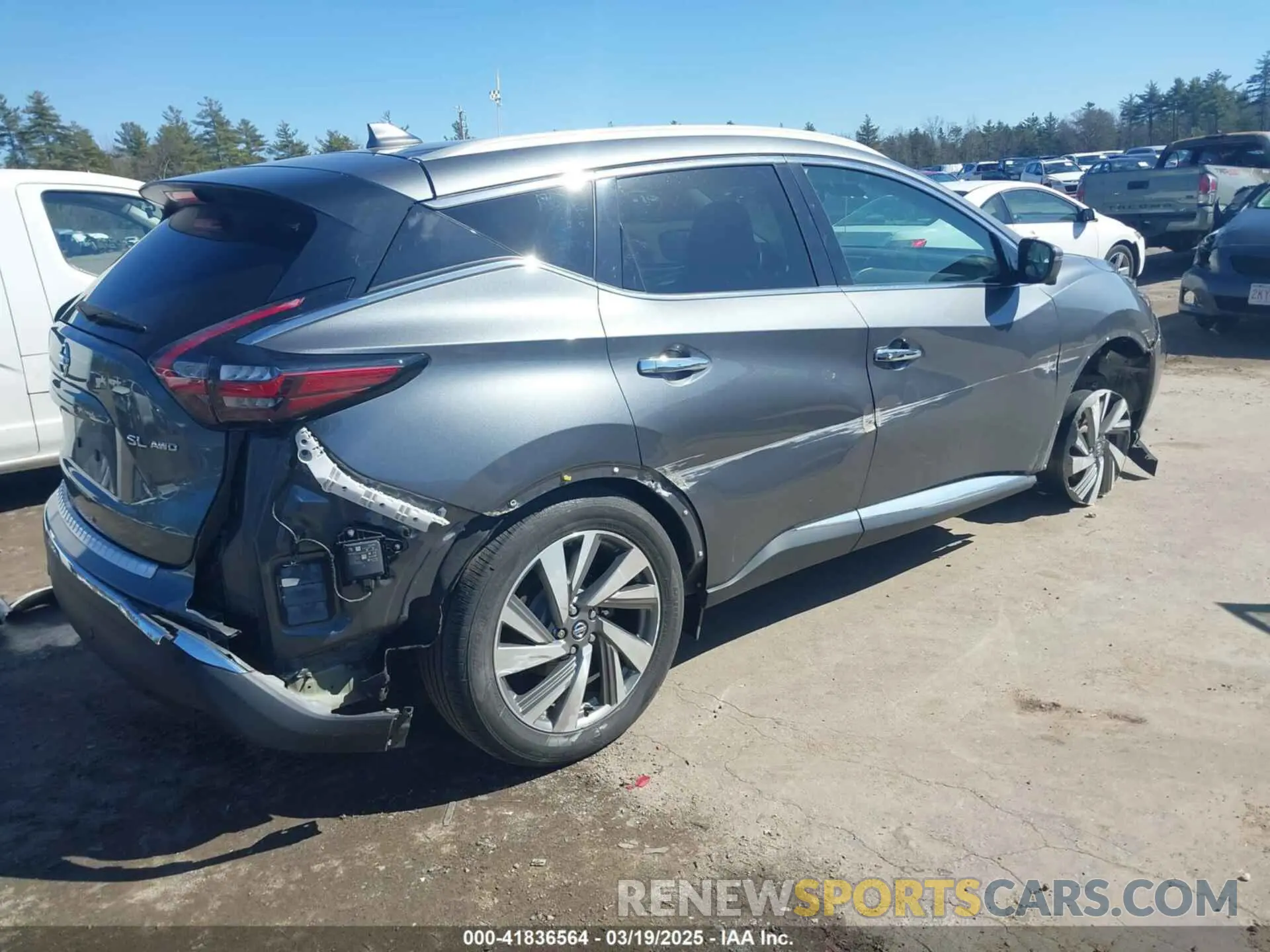 4 fotografías del automóvil dañado 5N1AZ2MS8KN164437 NISSAN MURANO 2019